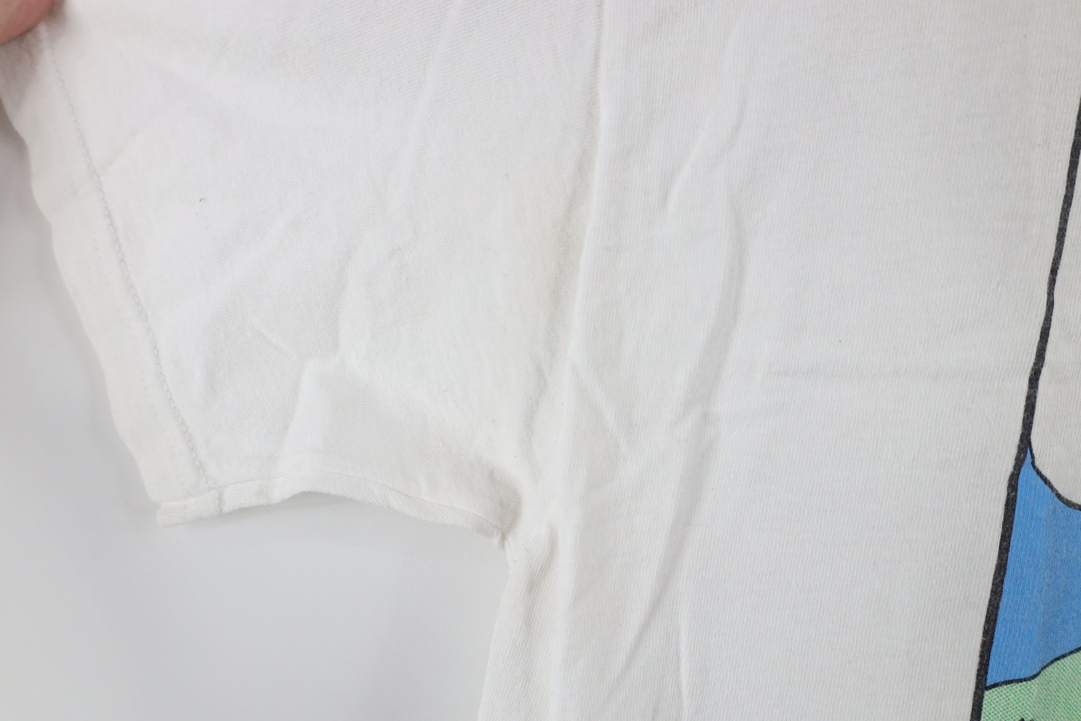 Vintage Vintage 90s Funny Cow Short Sleeve T-Shirt White Cotton Size US L / EU 52-54 / 3 - 12 Thumbnail