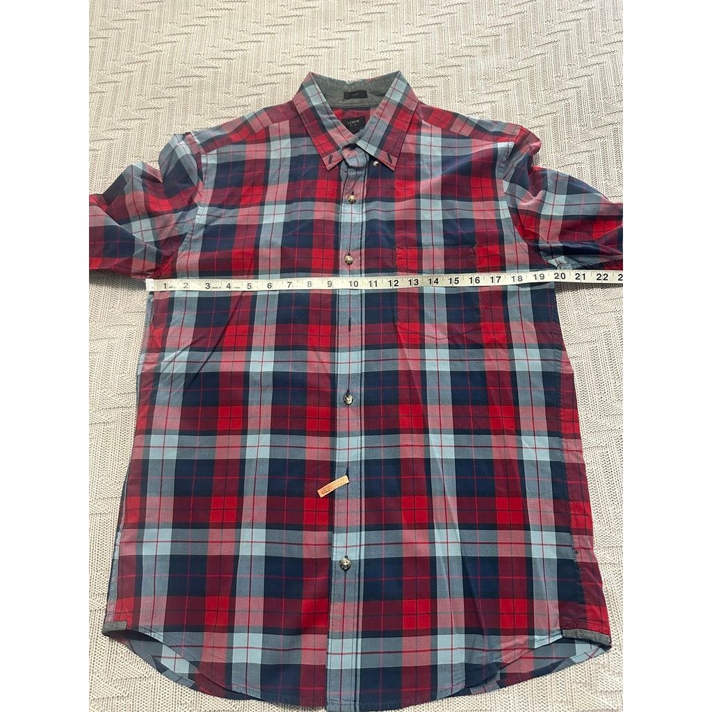 J.Crew J Crew red tartan slim fit button down size M Size US M / EU 48-50 / 2 - 6 Thumbnail