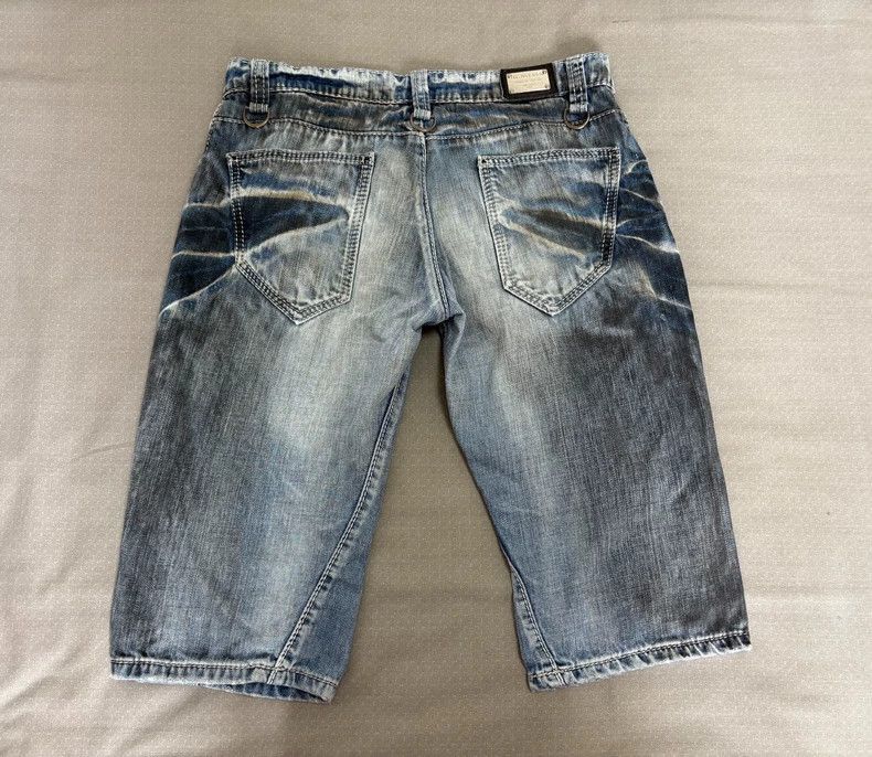 Yohji Yamamoto Vintage Styled Denim Shorts with Unique Wash-2506 Size US 34 / EU 50 - 5 Thumbnail