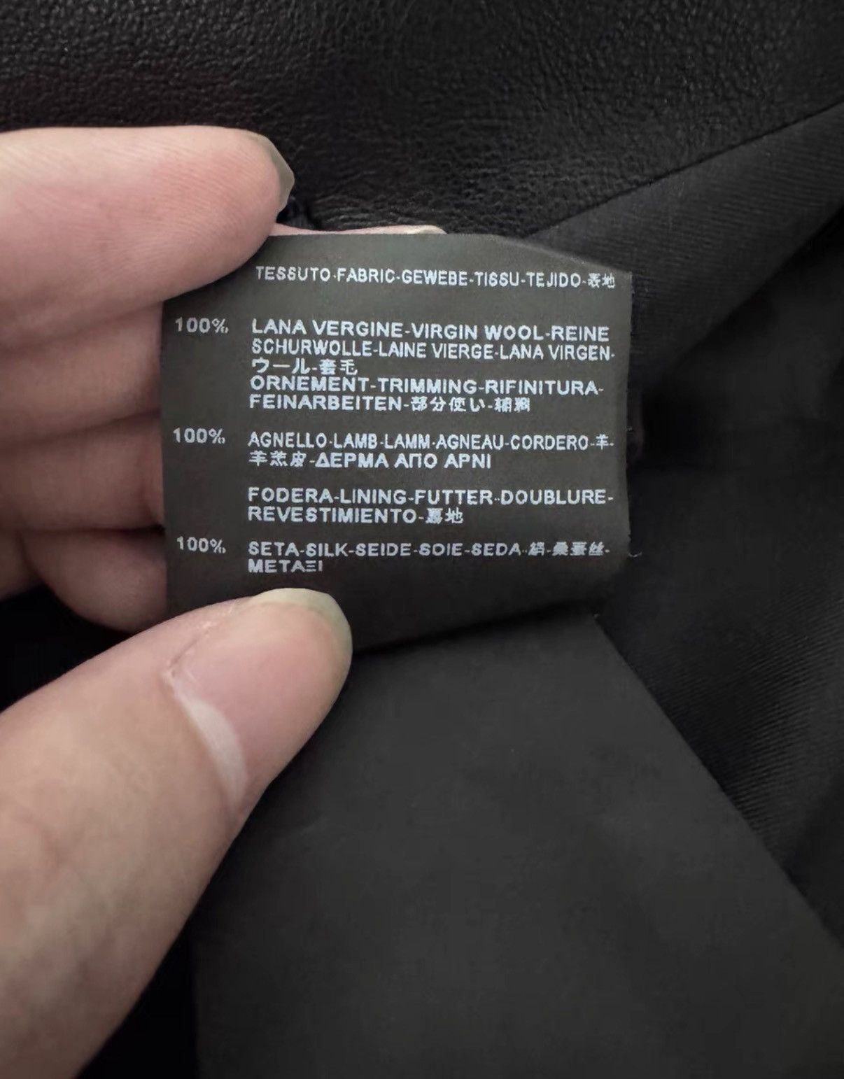 Saint Laurent Paris Saint Laurent (SLP) 14SS Leather Collar Houndstooth Blazer Size US S / EU 44-46 / 1 - 7 Thumbnail