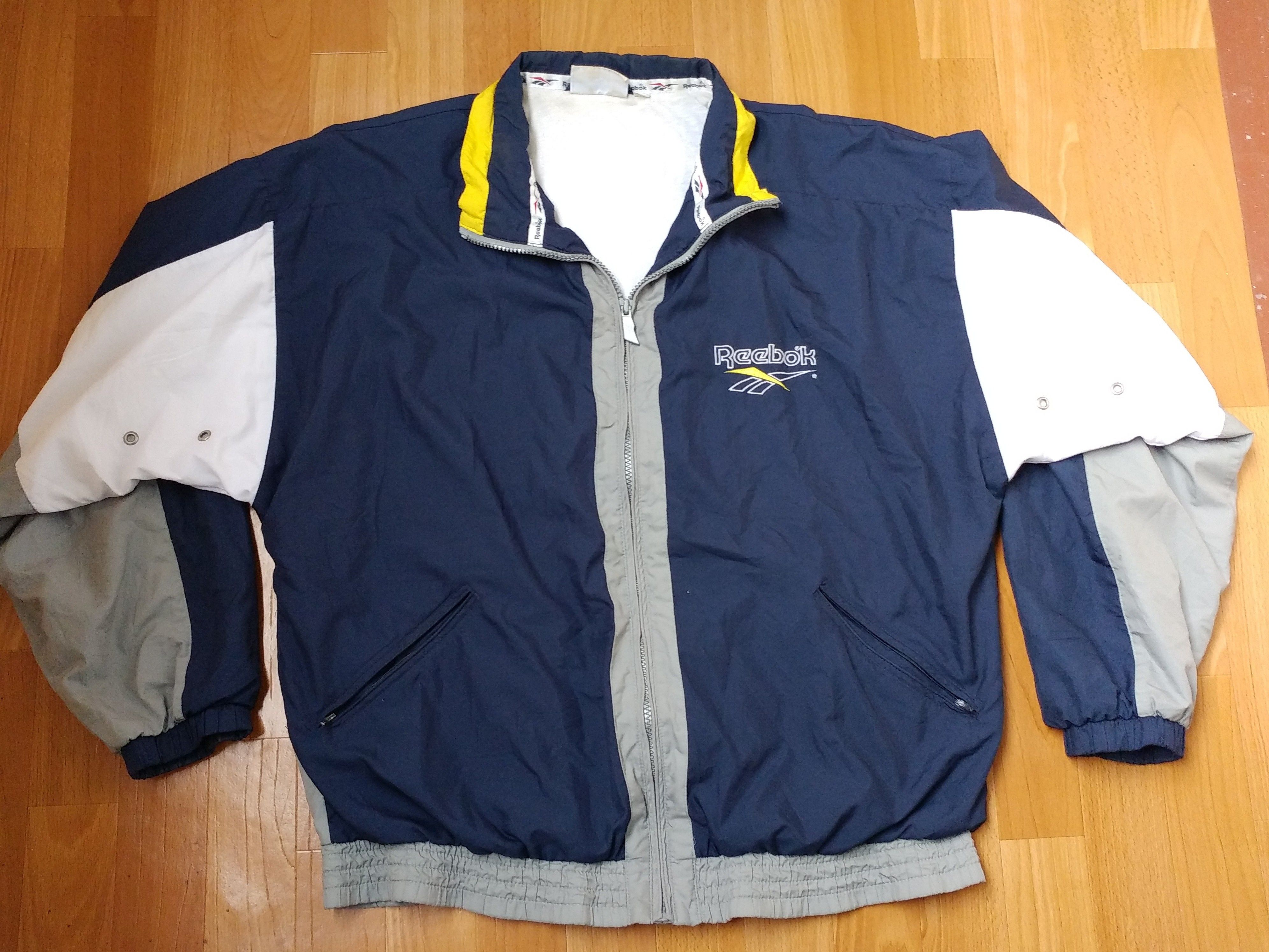Reebok × Vintage Reebok jacket, vintage full zip RBK track, 90s hip hop M Size US M / EU 48-50 / 2 - 2 Thumbnail