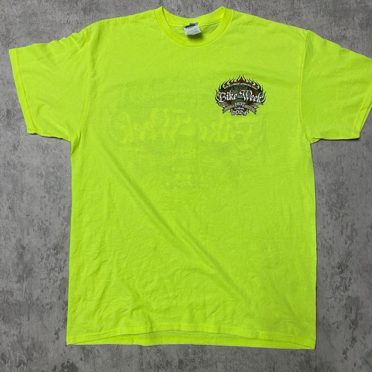 Other Neon green Daytona Beach Bike Week 2024 T-shirt Size US L / EU 52-54 / 3 - 3 Thumbnail