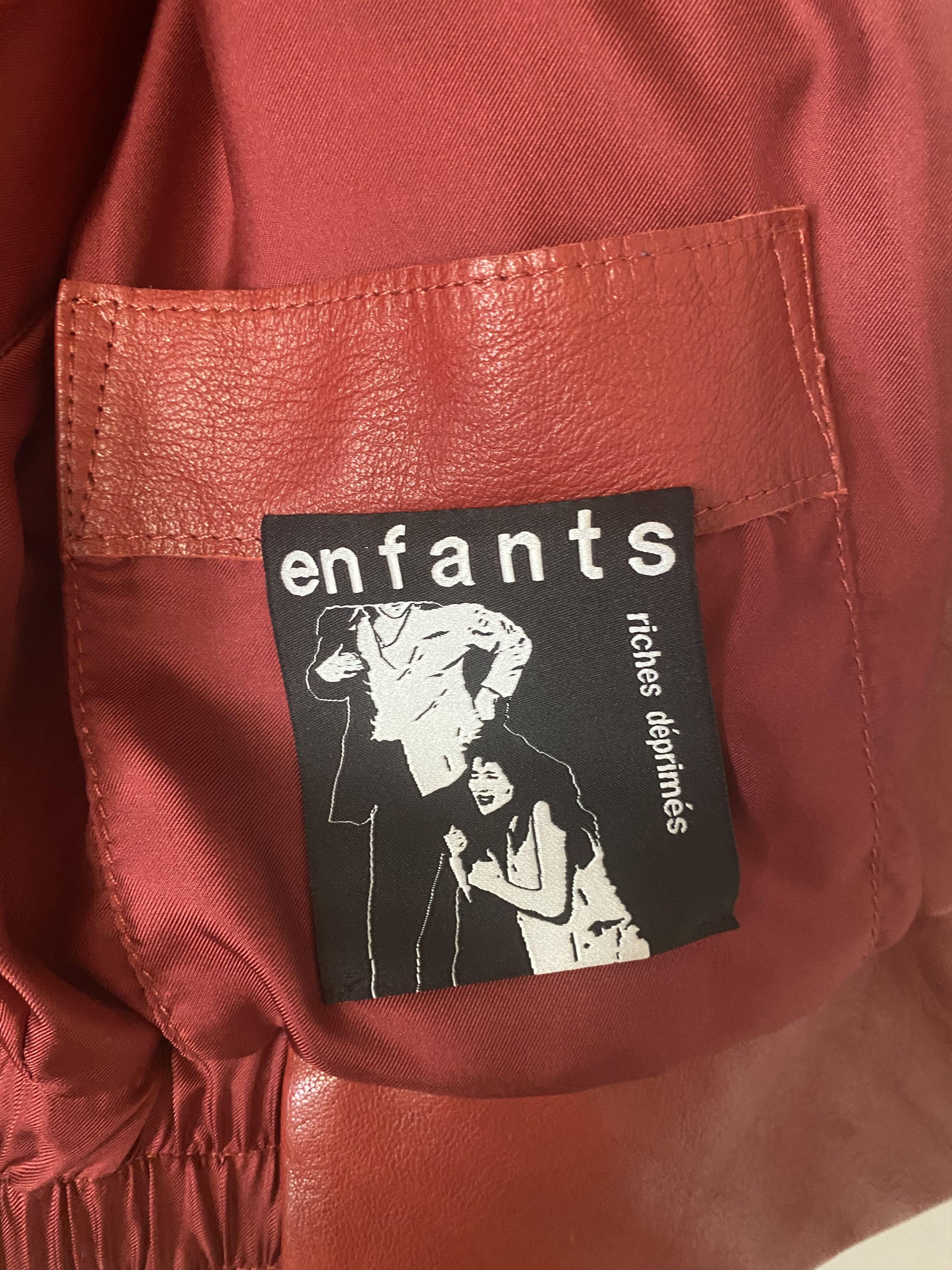 Enfants Riches Deprimes OPIUM DEN FRANK Red Leather Jacket Size US S / EU 44-46 / 1 - 5 Thumbnail