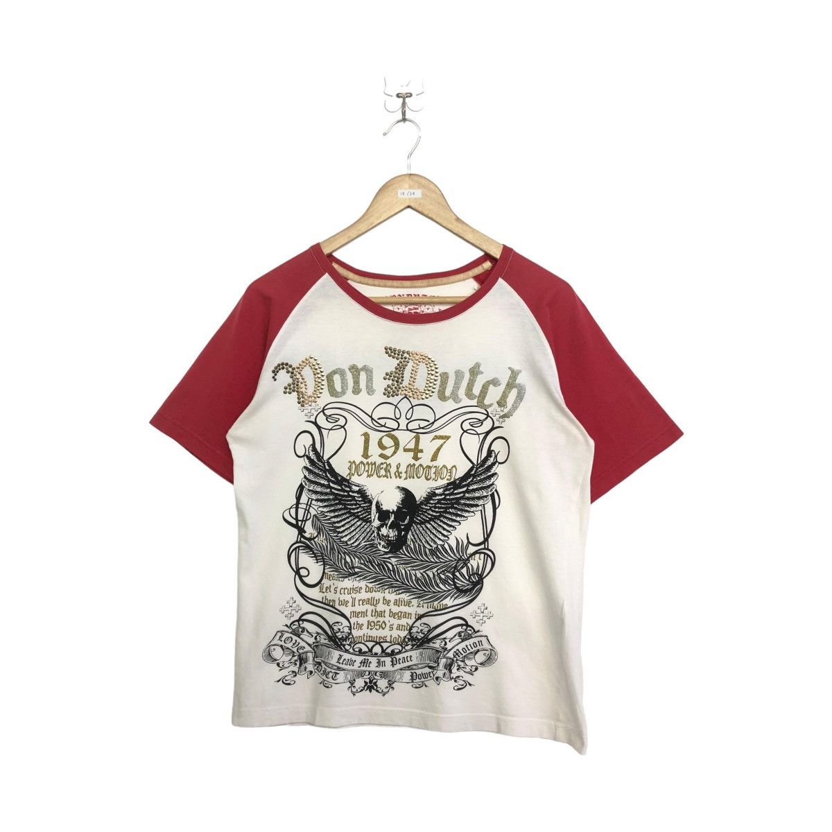 Vintage × Von Dutch *Vintage VON DUTCH 1948 Power & Motion skull tee Size US L / EU 52-54 / 3 - 1 Thumbnail