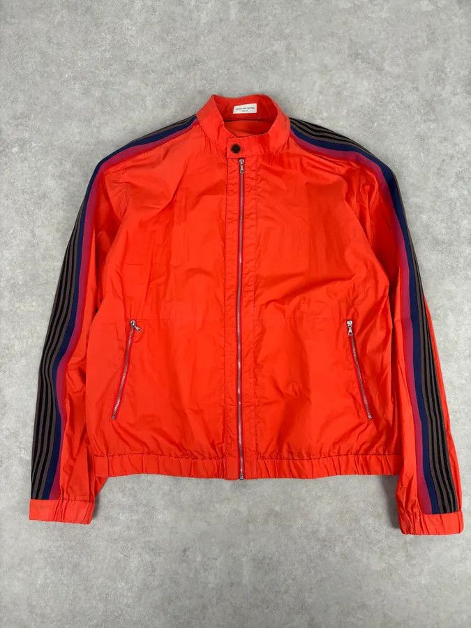 Dries Van Noten Dries Van Noten Red Striped Sleeve Windbreaker Jacket Size US L / EU 52-54 / 3 - 4 Thumbnail