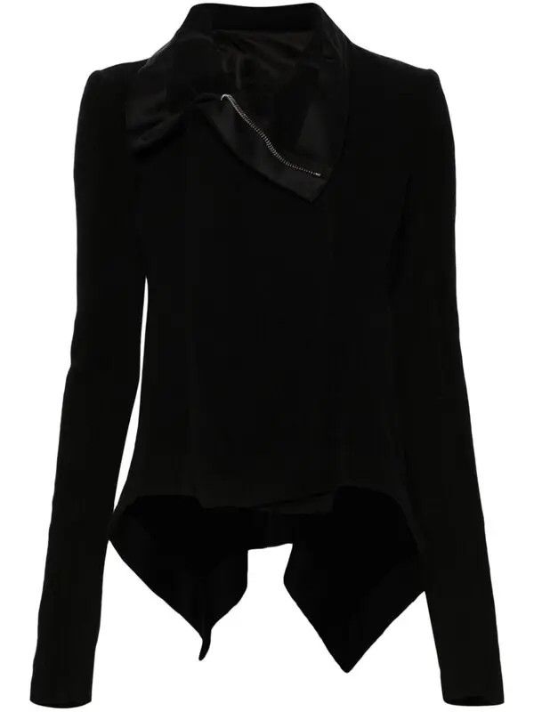 Rick Owens o1y0126 Biker Jacket in Black Size S / US 4 / IT 40 - 1 Thumbnail