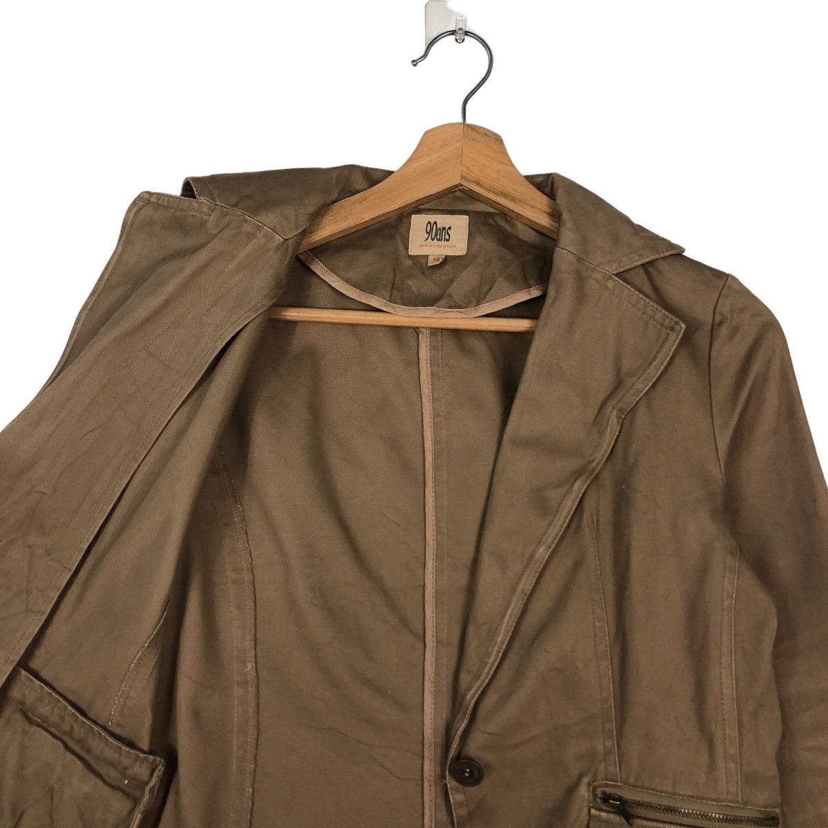 Japanese Brand 📌VINTAGE CROPPED BIKER JACKET 90ans Quatre Size US M / EU 48-50 / 2 - 5 Thumbnail