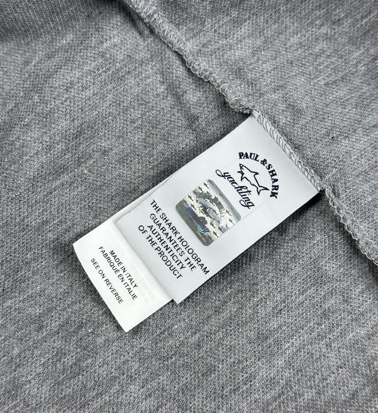 Paul & Shark Paul & Shark Polo T-Shirt Cotton Gray Men's Size S Size US S / EU 44-46 / 1 - 7 Thumbnail