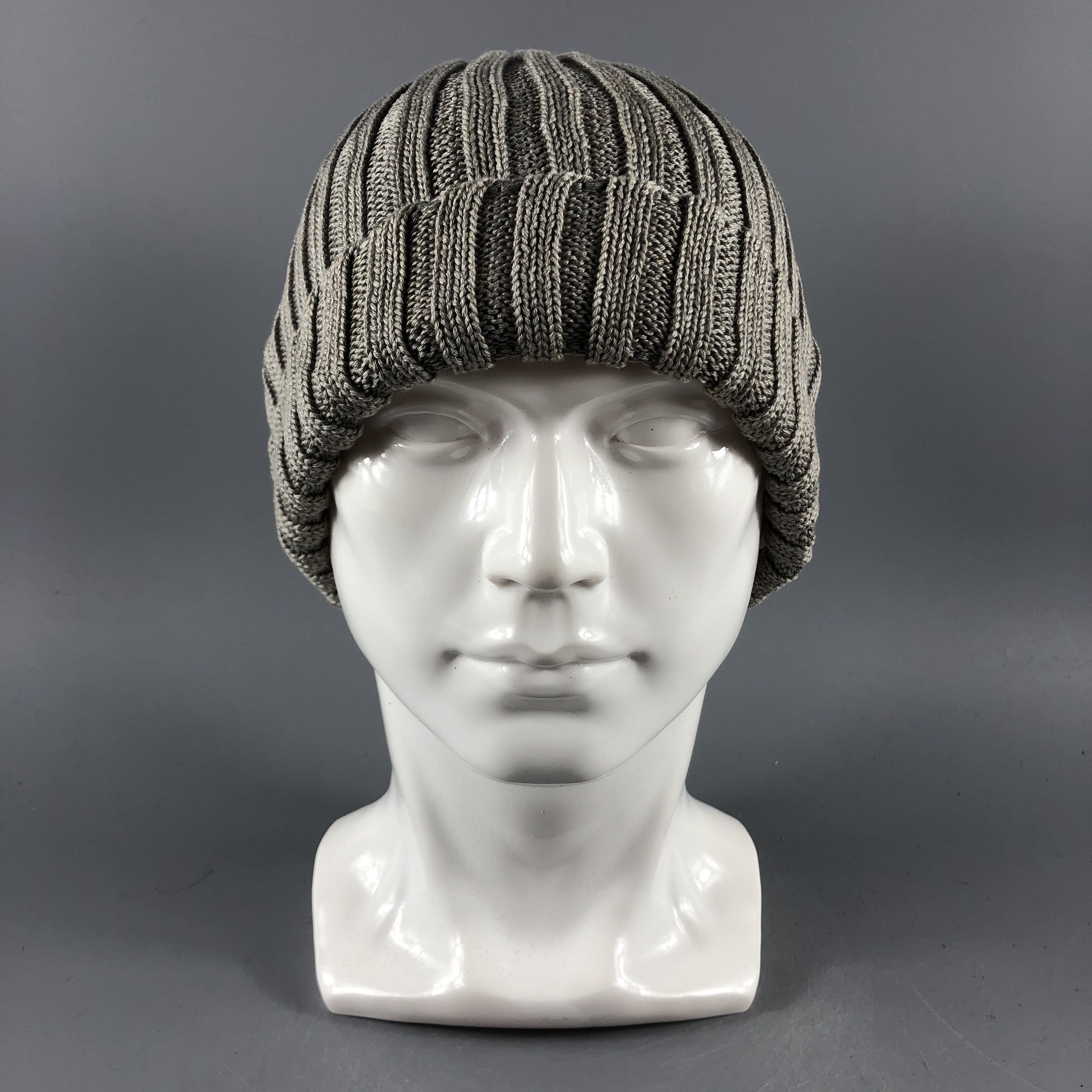 image of United Arrows Hats Ribbed Knit Beanie Snow Hat B1331, Men's