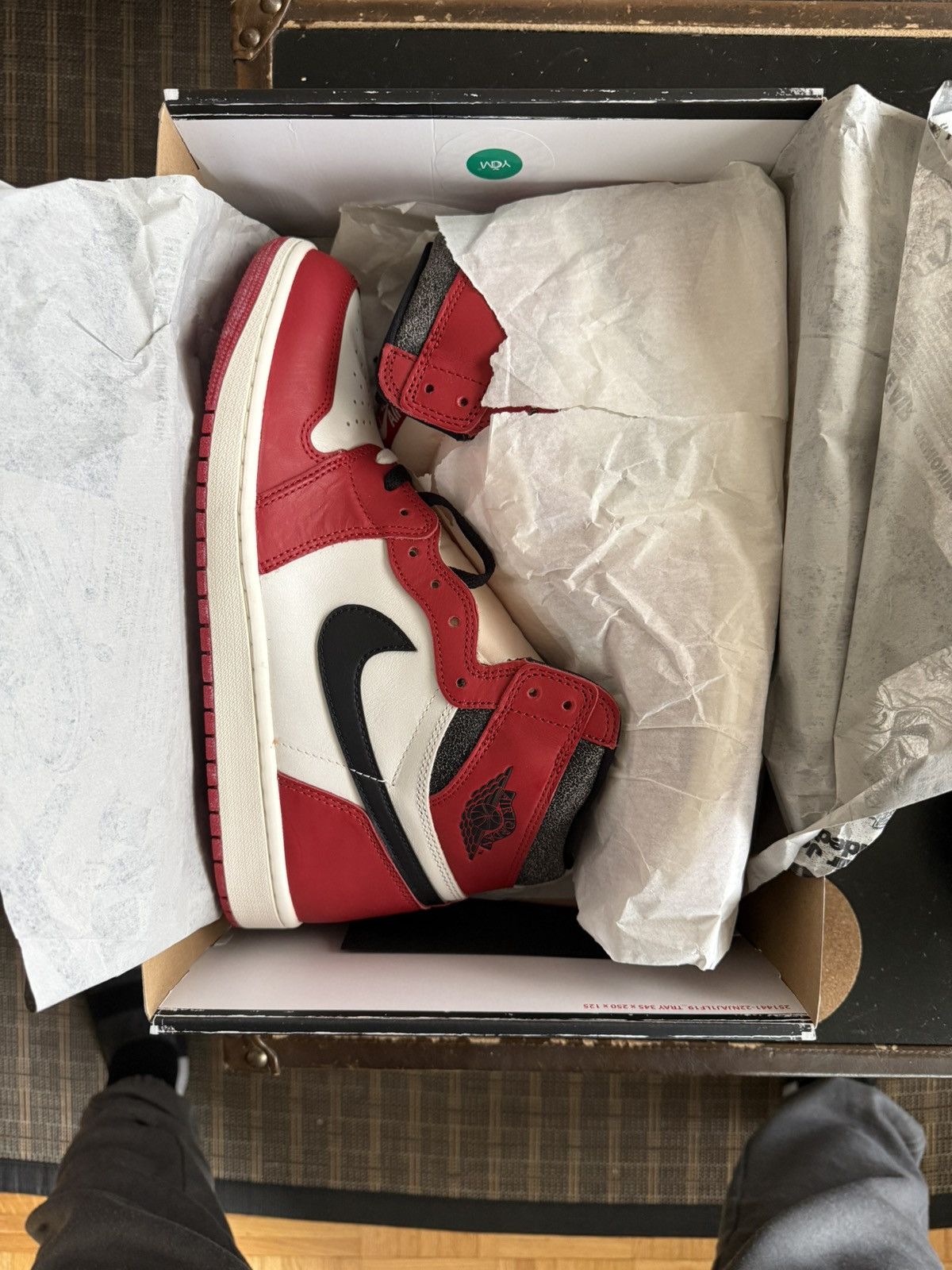 Jordan Brand × Nike Jordan 1 Retro Chicago Lost & Found ** REIMAGINED ** Size US 12 / EU 45 - 4 Thumbnail