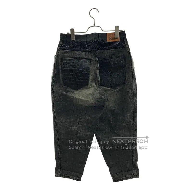 Junya Watanabe Junya Watanabe size XS Patchwork Leather Denim Pants Size US 27 - 5 Thumbnail