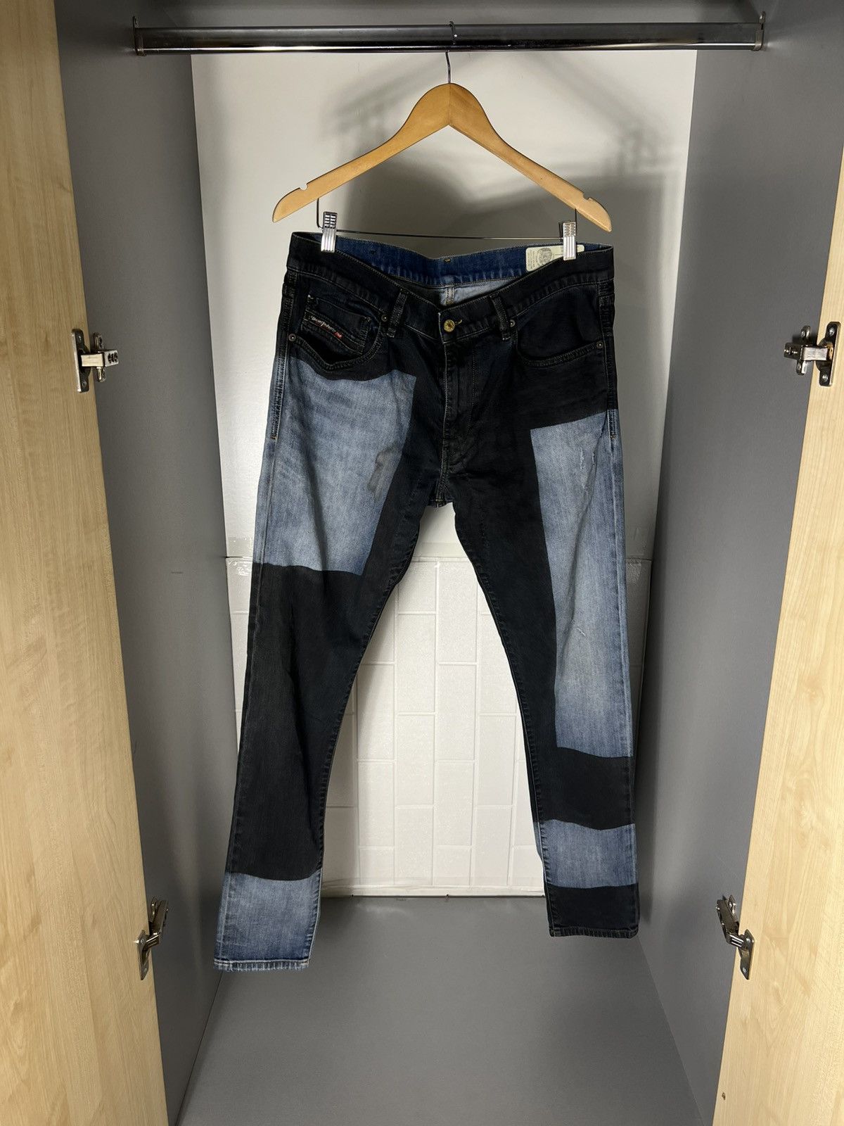 Diesel VINTAGE DIESEL INDUSTRY DENIM DIVISION DESIGNER JEANS Y2K Size US 34 / EU 50 - 5 Thumbnail
