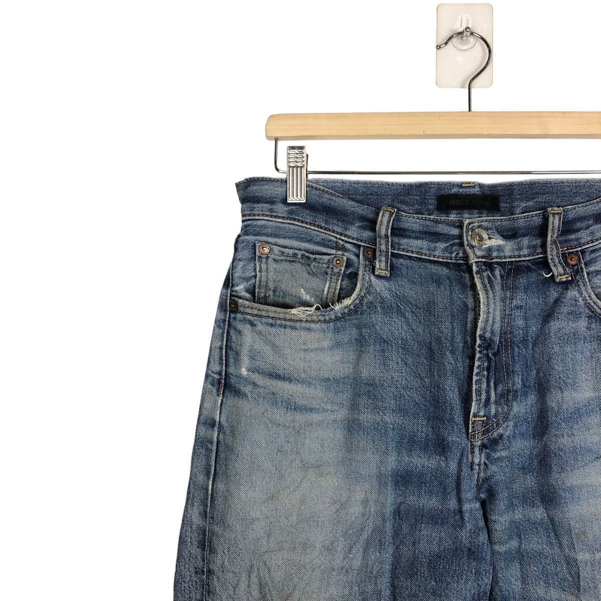 Japanese Brand 🔥RARE DISTRESSED DENIM UNIQLO JEANS JAPAN ISSEY MIYAKE Size US 29 - 7 Thumbnail