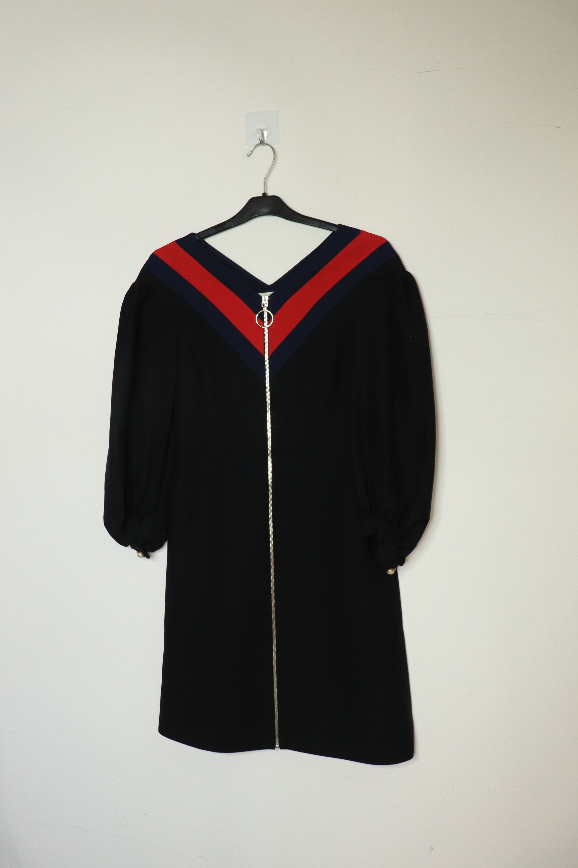Other Black long-sleeve zip front midi dress - UK 4 Size XS / US 0-2 / IT 36-38 - 1 Thumbnail