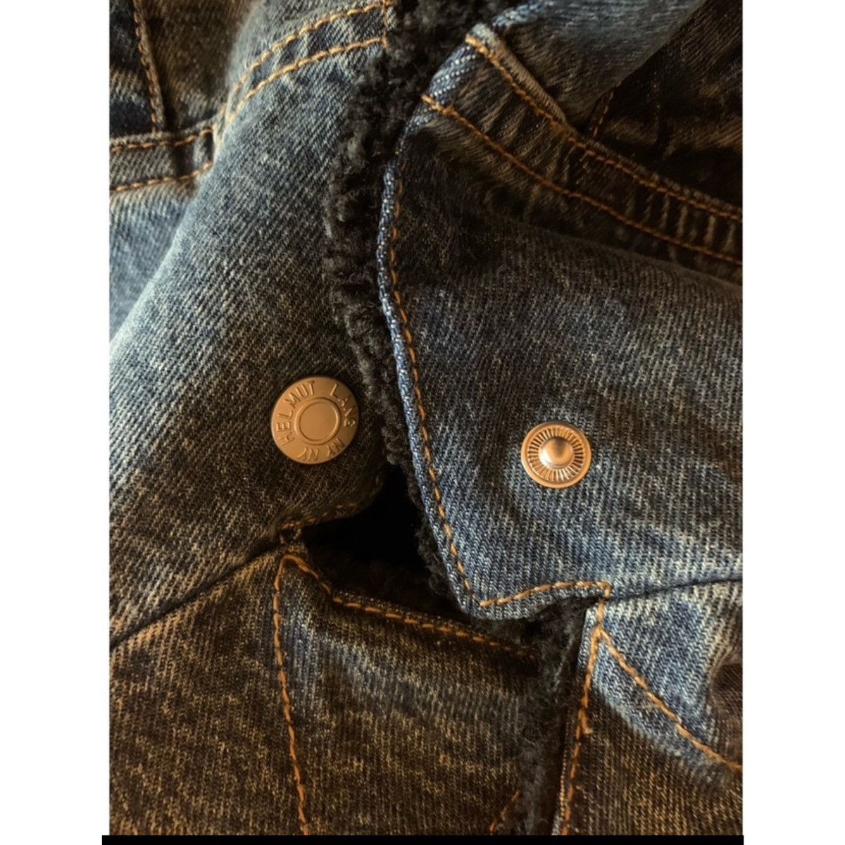 Helmut Lang HELMUT LANG CROPPED SHERPA FLEECE DENIM JACKET Size US S / EU 44-46 / 1 - 11 Thumbnail