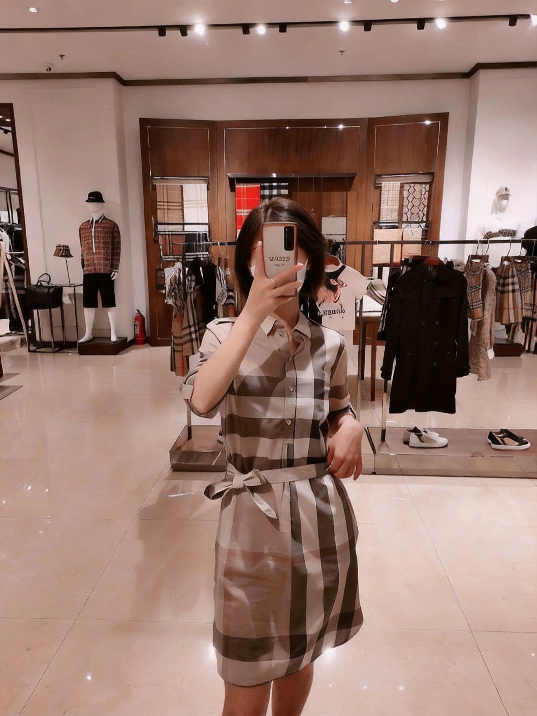 Burberry Burberry Classic Check Shirt Dress/ Size M / US 6-8 / IT 42-44 - 7 Thumbnail