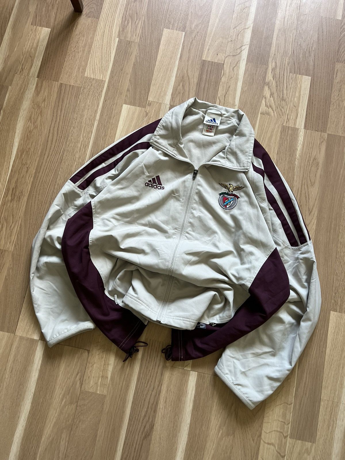 Adidas Adidas Benfica vintage nylon track jacket 2001/02 drill y2k Size US L / EU 52-54 / 3 - 2 Thumbnail