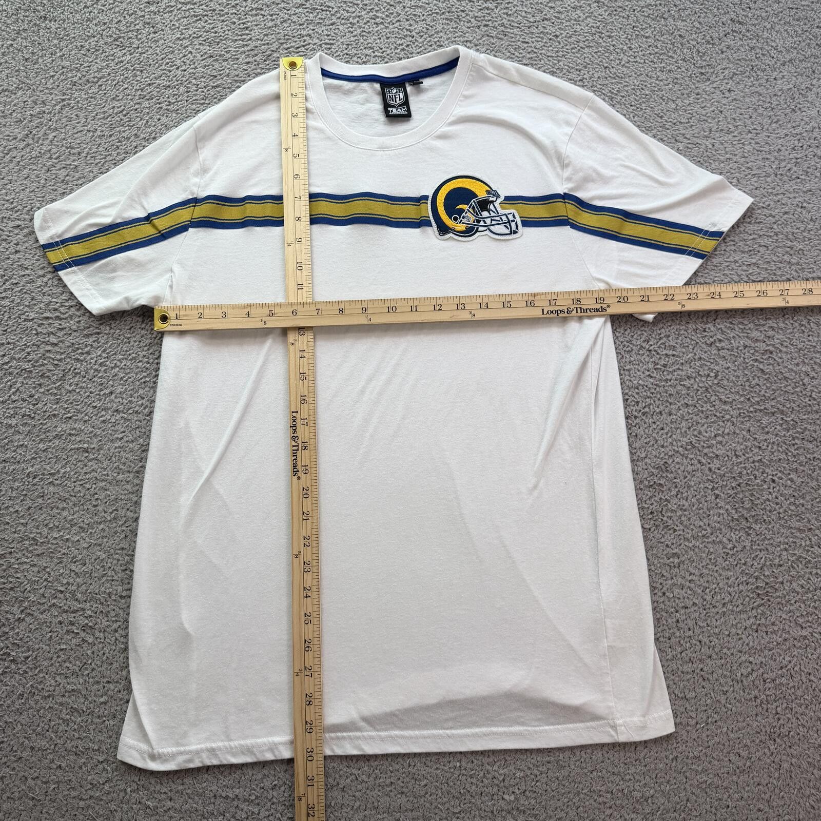 NFL Los Angeles Rams NFL Team Apparel Womens Helmet T Shirt XL Size XL / US 12-14 / IT 48-50 - 3 Thumbnail