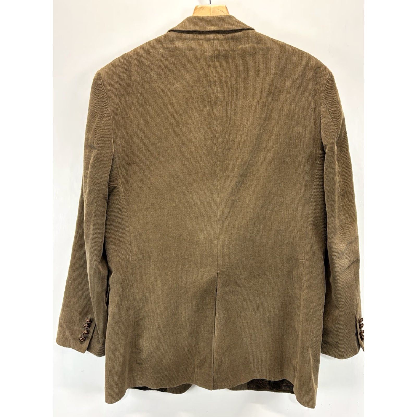 Ralph Lauren Lauren Ralph Lauren Sport Coat Men 44x32 Brown Corduroy Jacket Blazer Classic Coat Jacket Sport Coat Men 44 Brown Corduroy Size 44R - 3 Thumbnail