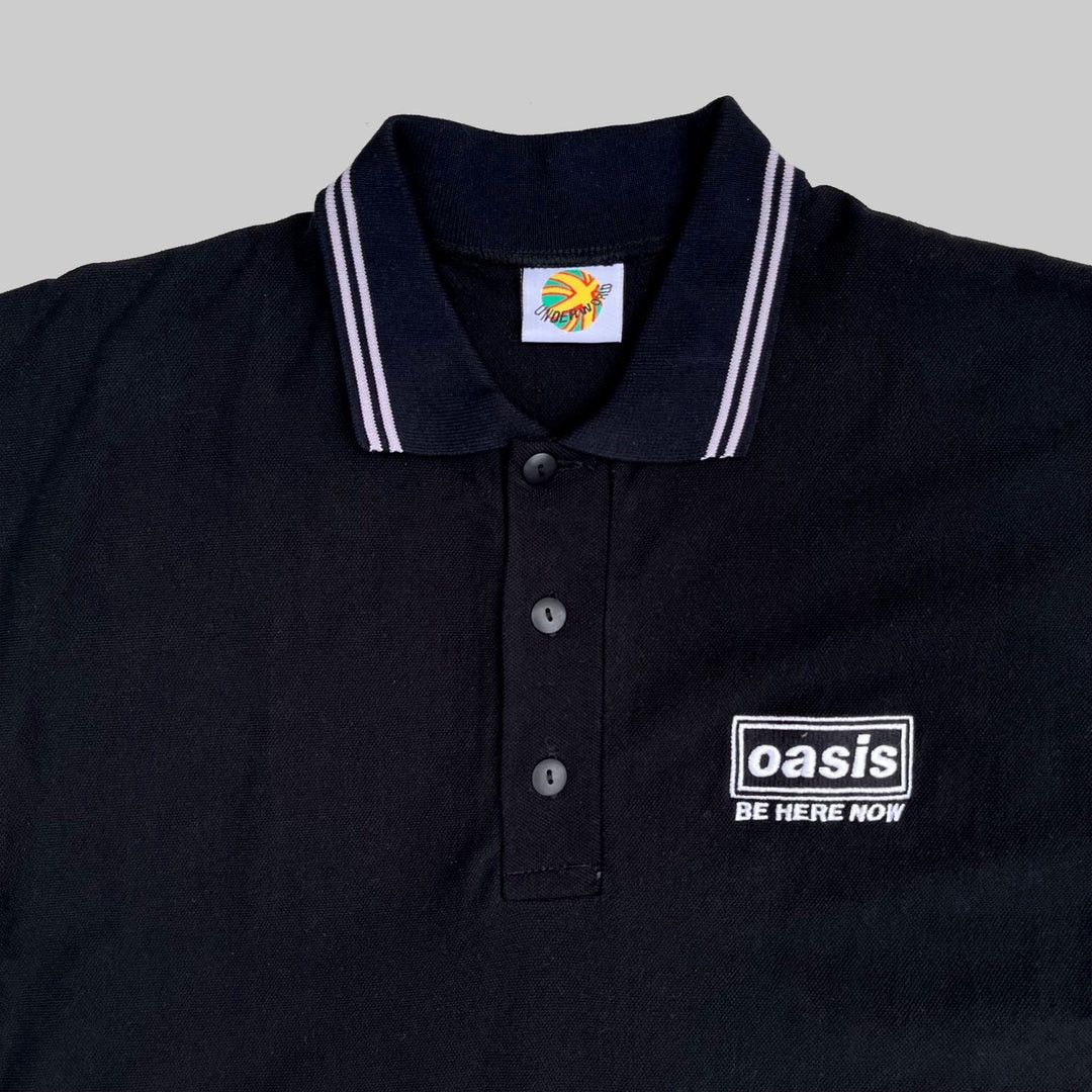 Band Tees Oasis 1997 90s Vintage Be Here Now Band Merch Polo Shirt Size US L / EU 52-54 / 3 - 2 Thumbnail