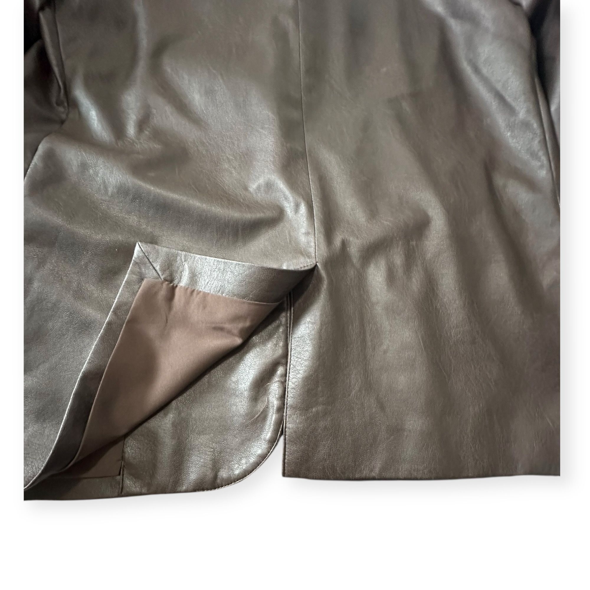 Brochu Walker Brochu Walker The Farley Single-Button Vegan Leather Blazer Size M / US 6-8 / IT 42-44 - 13 Thumbnail
