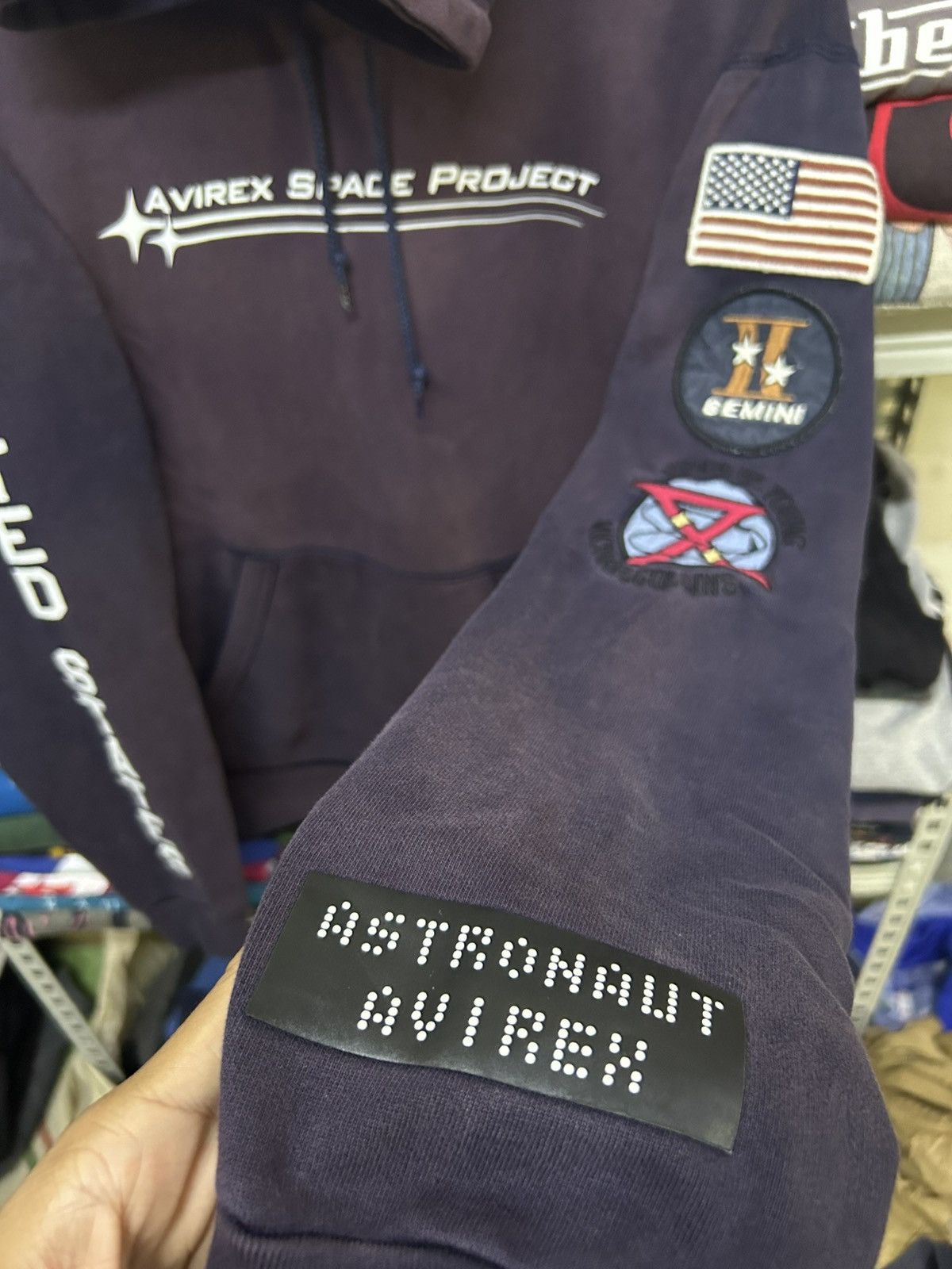 Avirex 🔥Rare Sunfaded Avirex Space Project GT-10 Astronout Size US L / EU 52-54 / 3 - 5 Thumbnail
