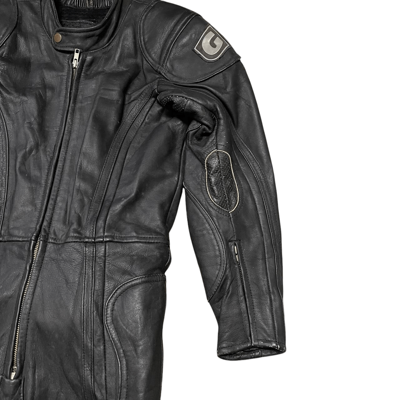 Leather Vintage 90's Giulio Leather Jumpsuit Racing Coveralls Size US 28 / EU 44 - 4 Thumbnail