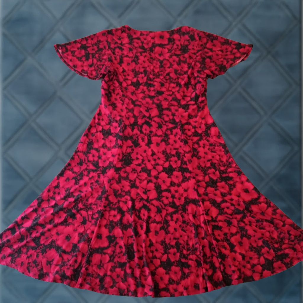chaps fit flare dress Chaps Fit & Flare Swing Houndstooth Dress