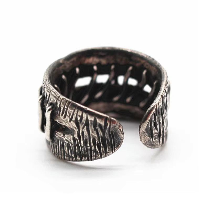 Jewelry Retro Wound Stitches Ring Size ONE SIZE - 5 Thumbnail
