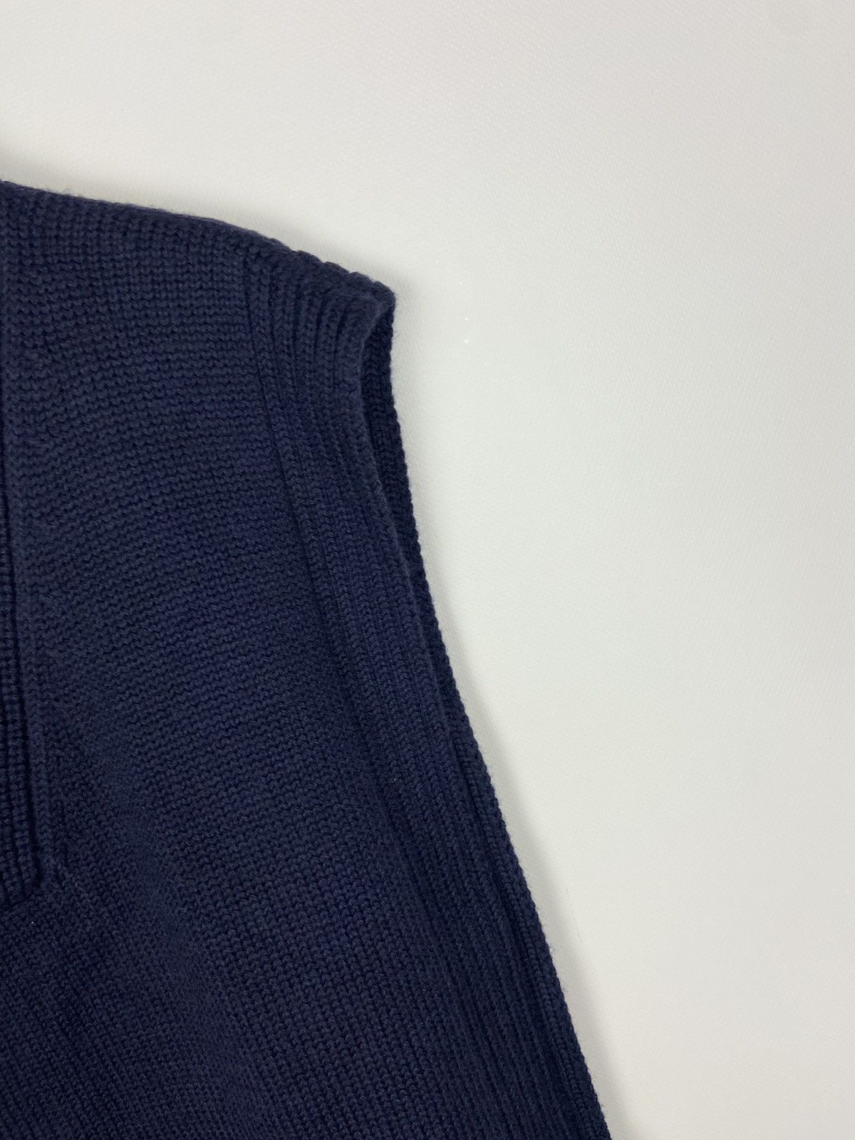 Designer × Fabiana Filippi Fabiana Filippi Sleeveless Roll-Neck Vest Blue Women’s Wool Size L / US 10 / IT 46 - 4 Thumbnail