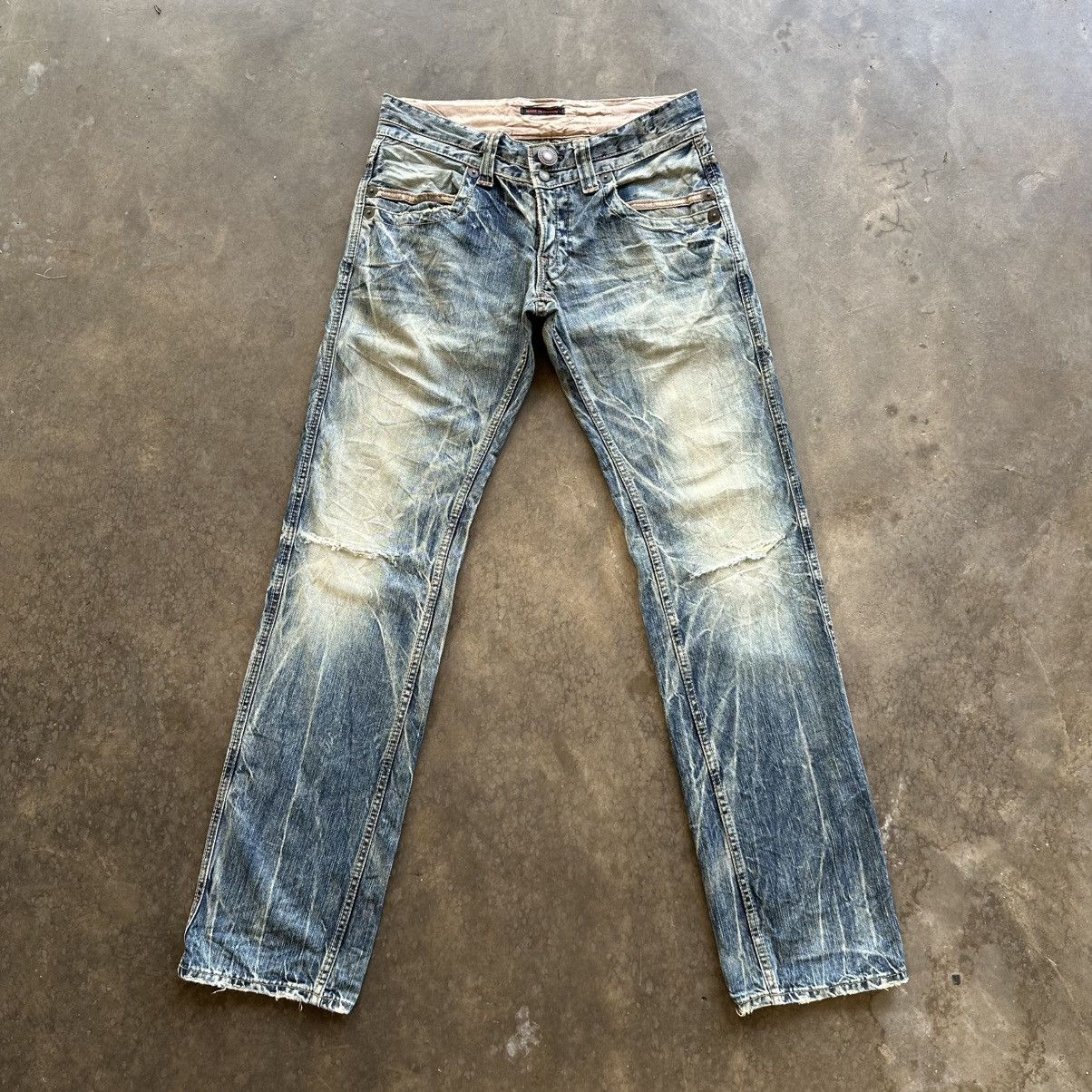 If Six Was Nine Vintage Japanese Rusty Faded Denim Jean Pant W30 Size US 30 / EU 46 - 1 Thumbnail