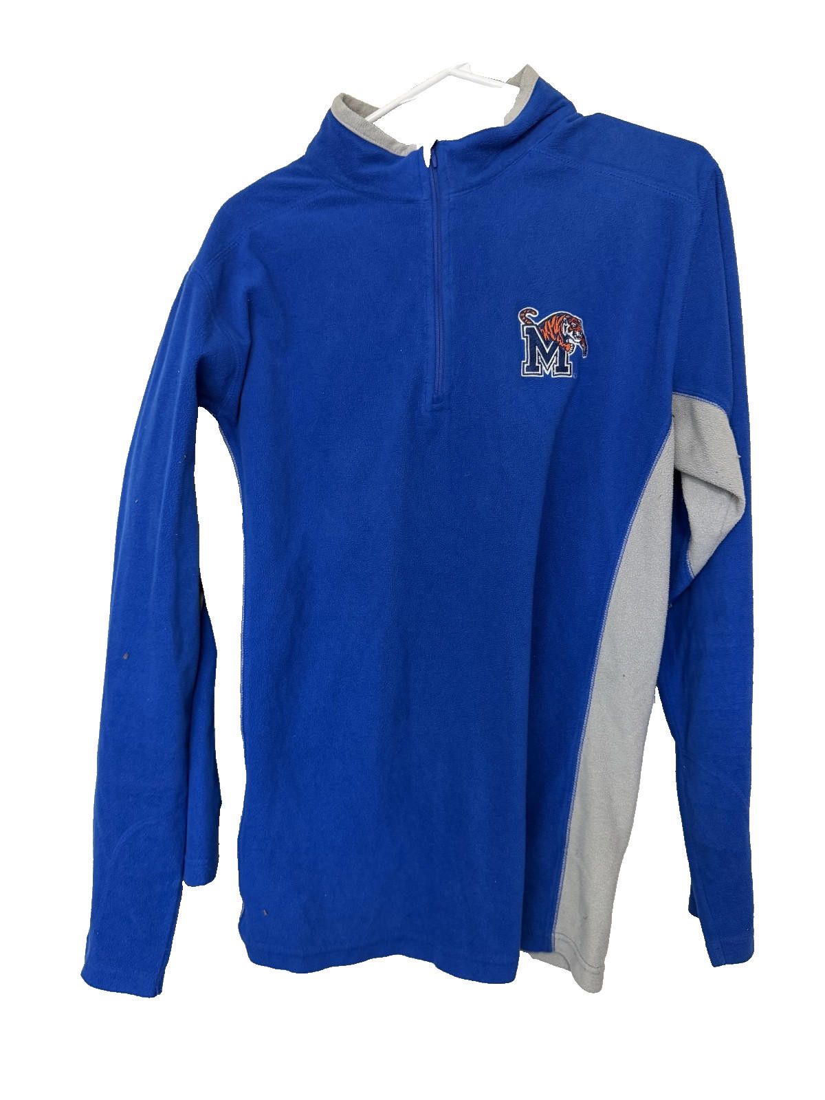 Columbia Memphis Tigers Columbia Blue Fleece Sweatshirt Mens L Size ONE SIZE - 1 Thumbnail