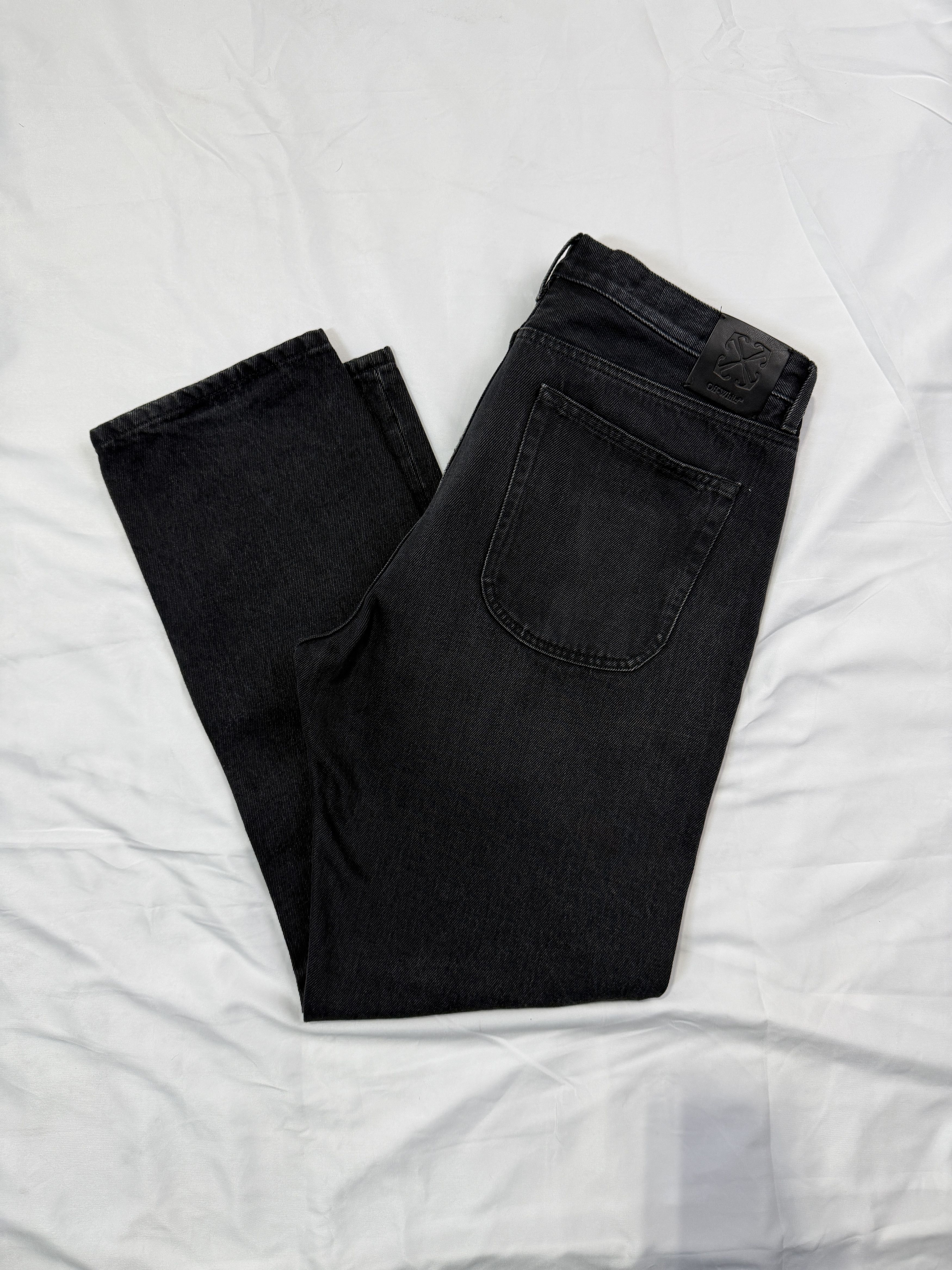 Off-White Off White Black Denim For Ever Jeans Size 36 Size US 36 / EU 52 - 1 Thumbnail
