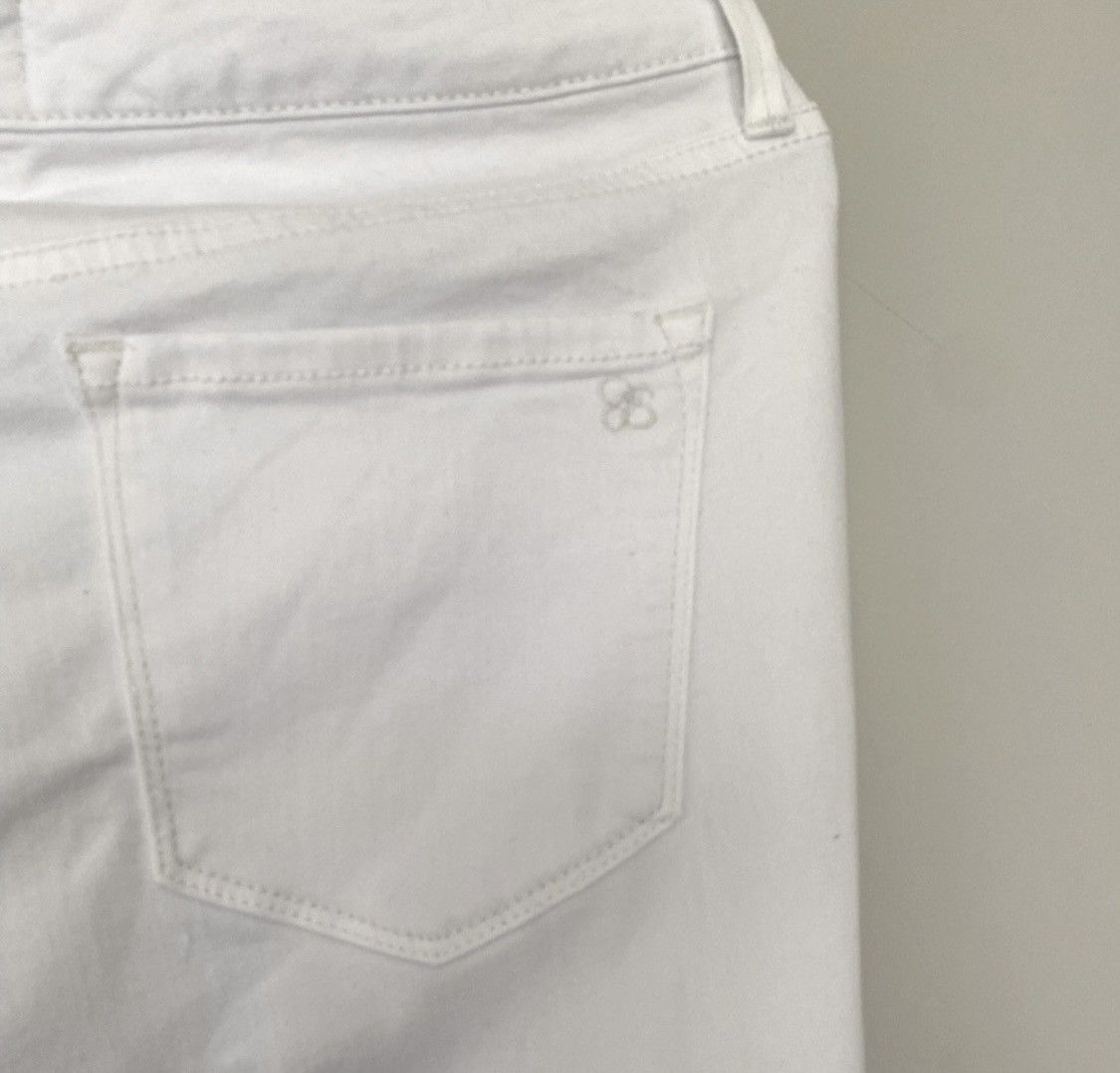 Jessica Simpson JESSICA SIMPSON KISS ME ANKLE SKINNY MID RISE JEANS IN WHITE Size 30" / US 8 / IT 44 - 8 Thumbnail