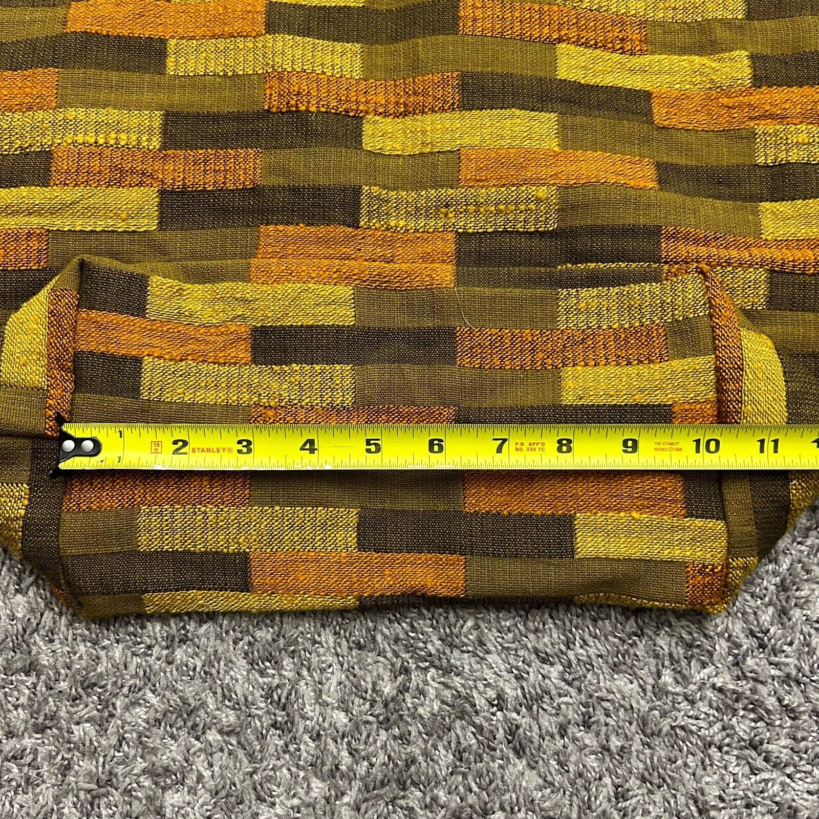 Handmade Handmade Geometric Tapestry Bag Small Tote Grocery Reusable Size ONE SIZE - 6 Thumbnail