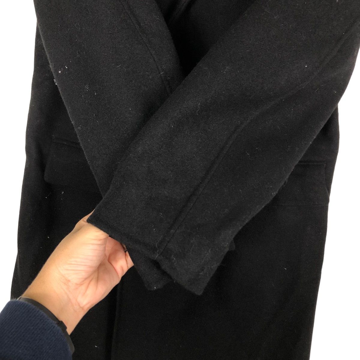 Jil Sander 🔥Rich Black - Long Fly Wool Jacket J+ Japan Made Size US S / EU 44-46 / 1 - 15 Thumbnail