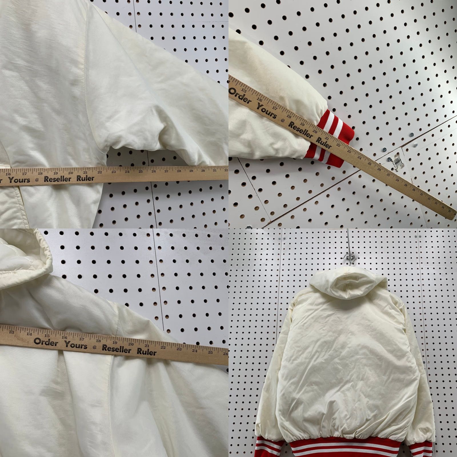 Vintage VINTAGE Game Jacket Mens Small Hooded Satin Pullover USA Red White 80s 90s Sportswear Size US S / EU 44-46 / 1 - 9 Thumbnail