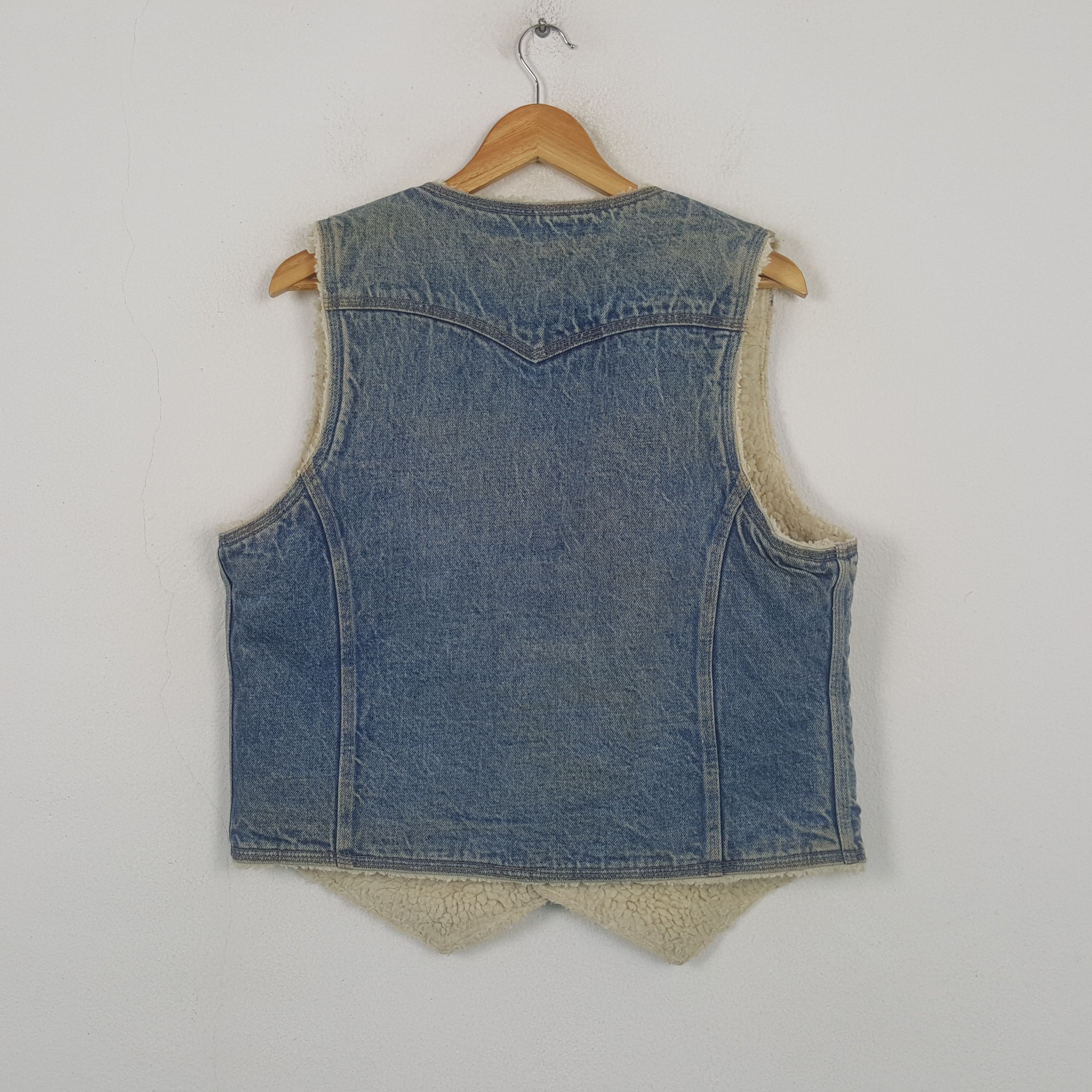 Levi's Vintage 80's Levi's Strauss Denim Sherpa Vest RR5 Size US M / EU 48-50 / 2 - 3 Thumbnail