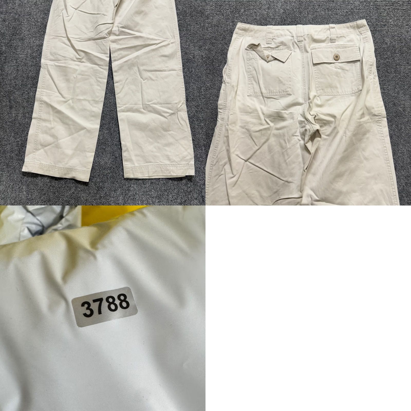 Gap VINTAGE GAP Pants Women's Size 10 Cream White Straight Leg Cotton 90s Khaki Pants Womens Size 32" / US 10 / IT 46 - 8 Thumbnail