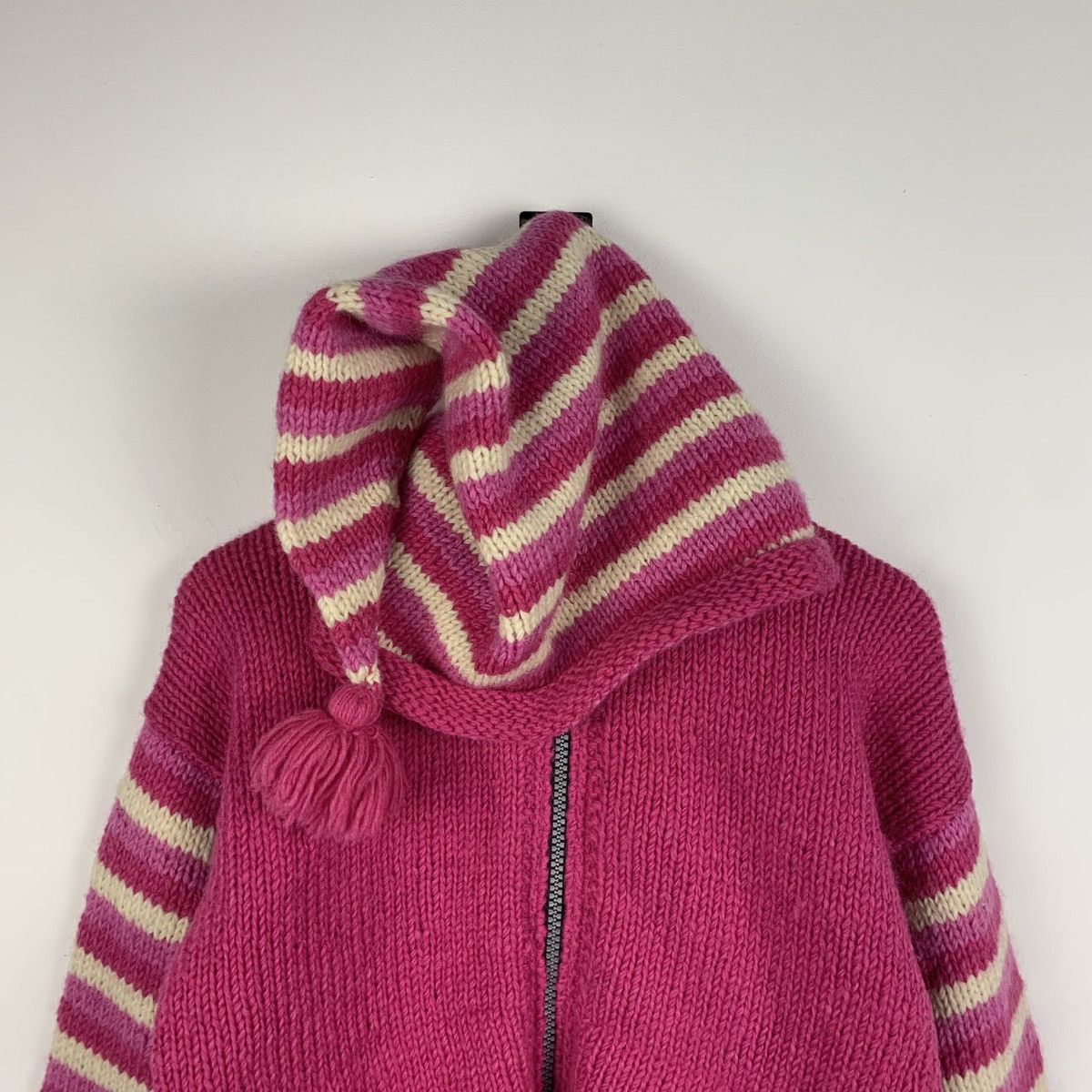 Other Vintage Y2K Pachamama Hand Knit Wool Jacket Full Zip OneSize Size US XXL / EU 58 / 5 - 2 Thumbnail