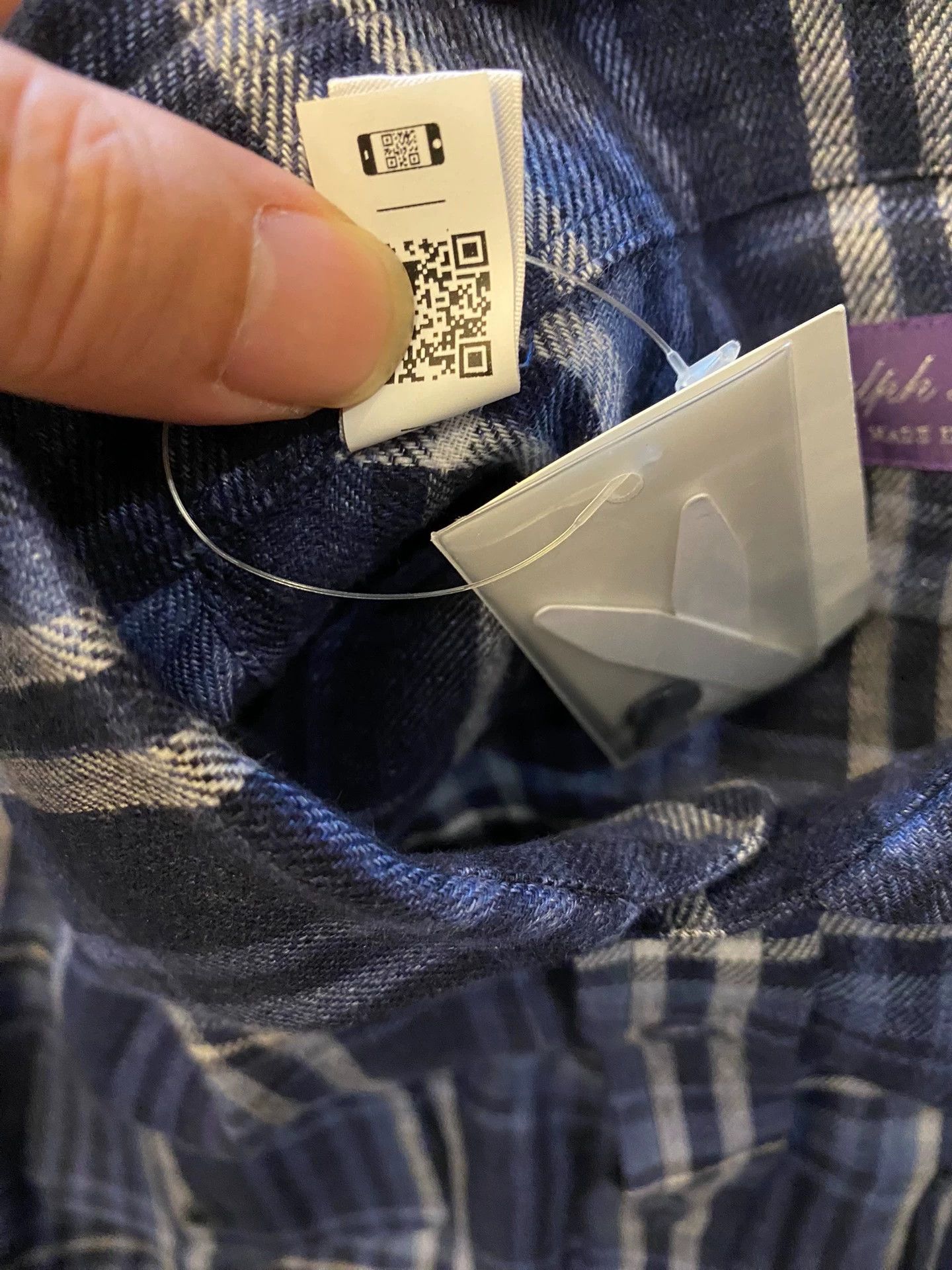 RRL Ralph Lauren RRL Purple Label 100% Linen Check Shirt L Italy New Size US L / EU 52-54 / 3 - 7 Thumbnail