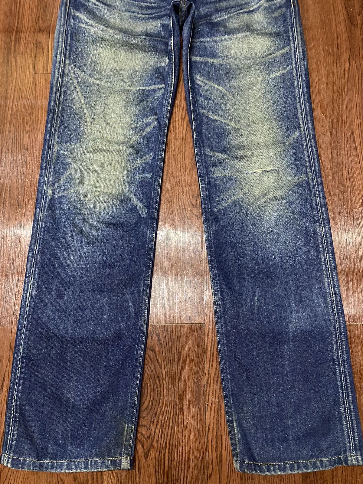 Levi's Vintage 90s Levis 502 Loose Honeycomb Distressed Jeans Size US 30 / EU 46 - 5 Thumbnail