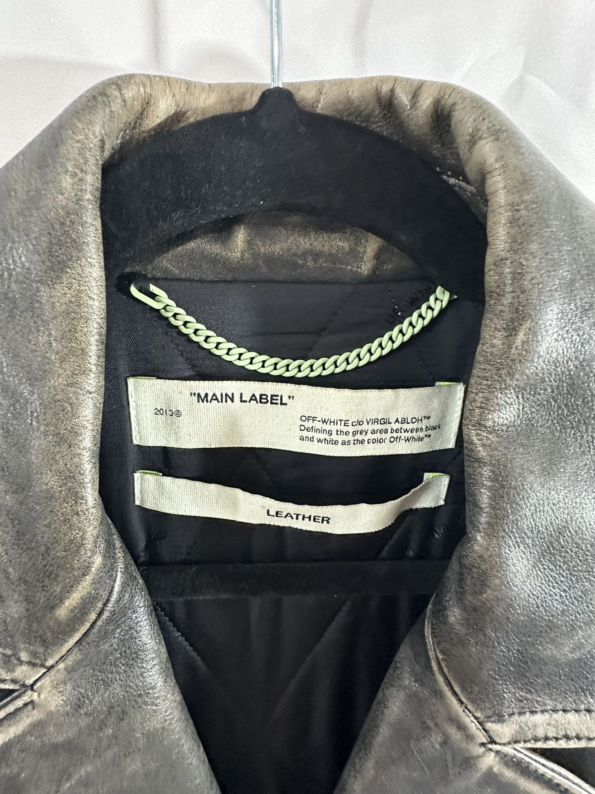 Off-White Off White Leather Jacket Size US M / EU 48-50 / 2 - 5 Thumbnail