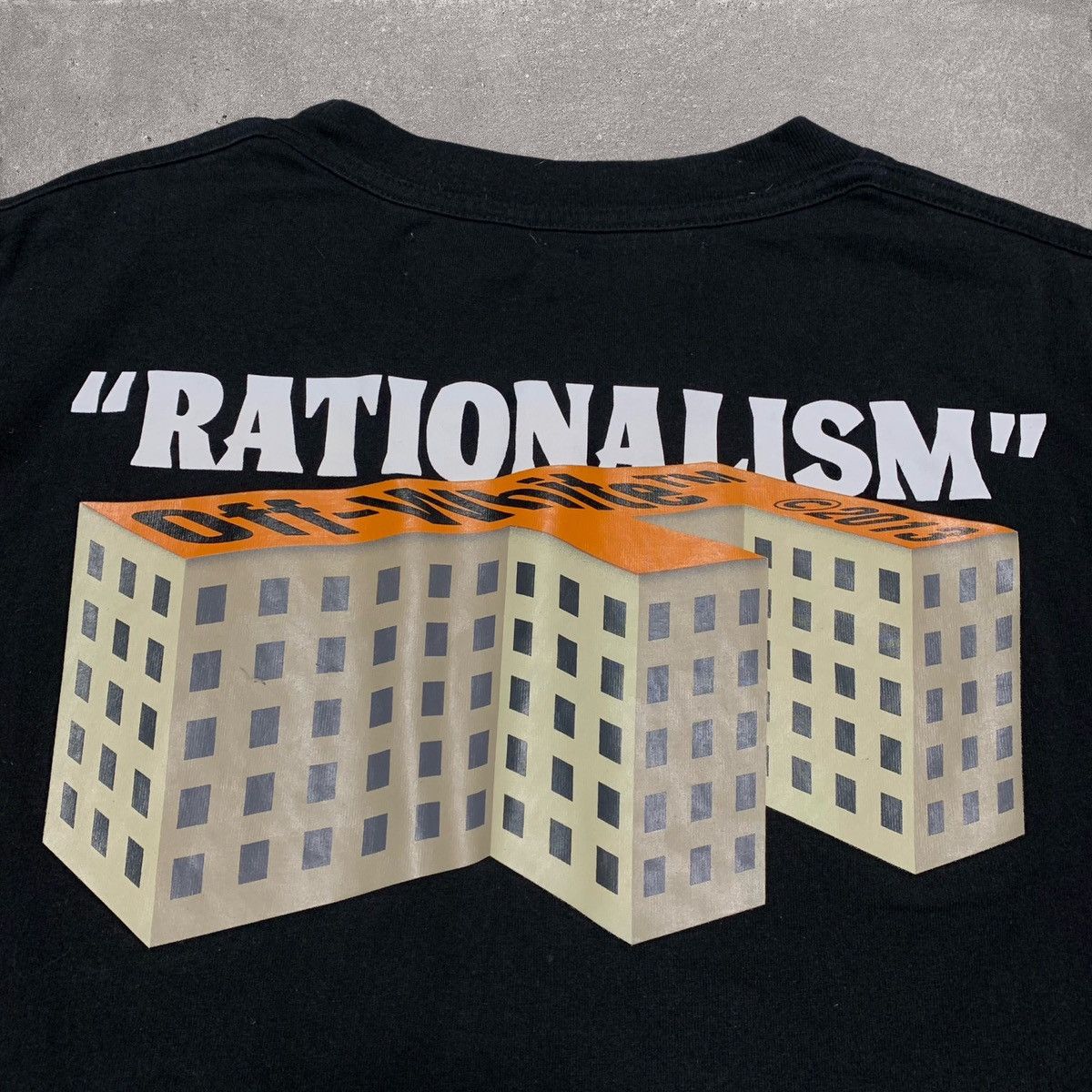 Off-White Off White Medium Rationalism Black Tee Virgil Abloh Size US M / EU 48-50 / 2 - 3 Thumbnail