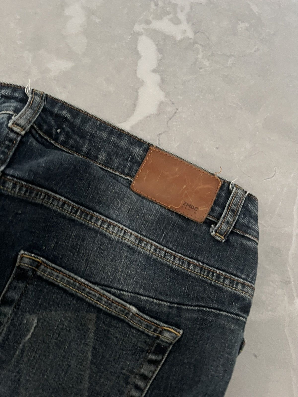 Japanese Brand Faded Slim Fit Black Jeans/ Everyday Minimal Look Glamour Size US 33 - 6 Thumbnail