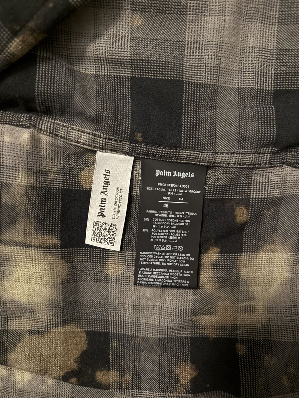 Palm Angels Palm Angels Flannel L Size US L / EU 52-54 / 3 - 5 Thumbnail