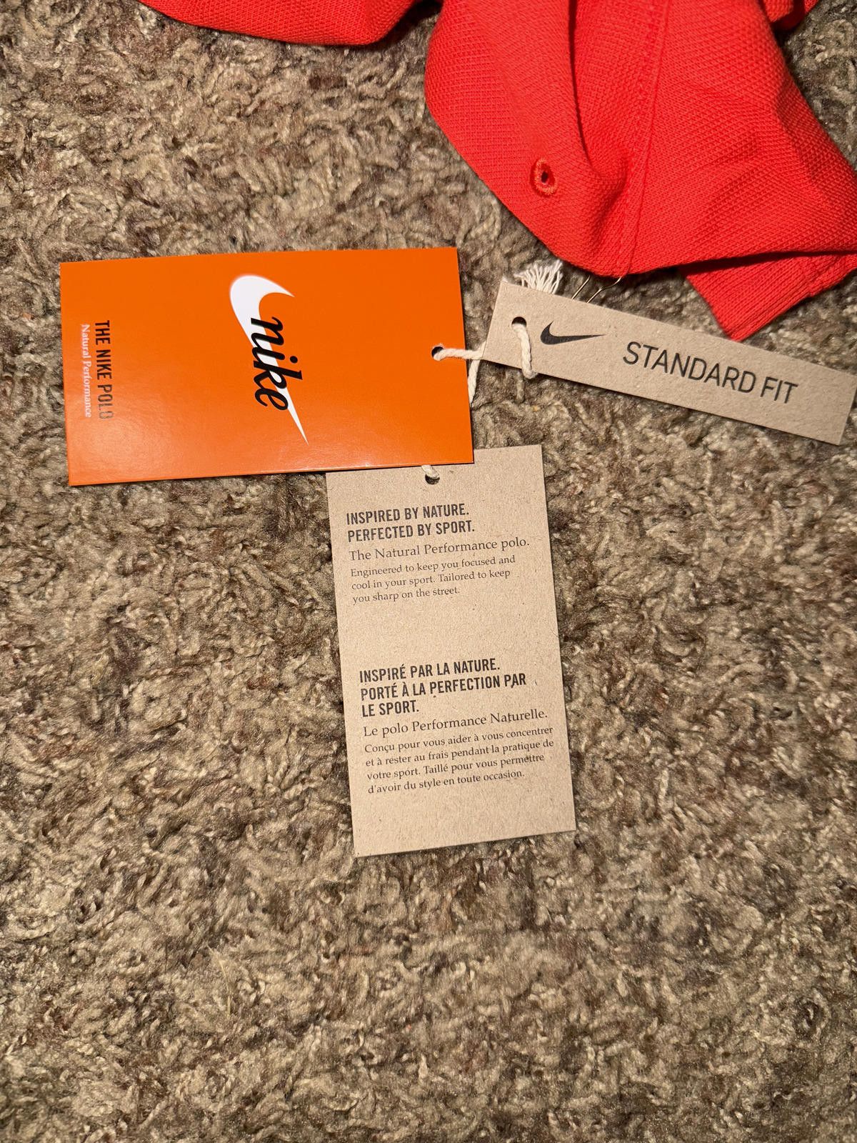 Nike Nike Men’s Standard Fit Golf Orange Polo Size US XL / EU 56 / 4 - 9 Thumbnail