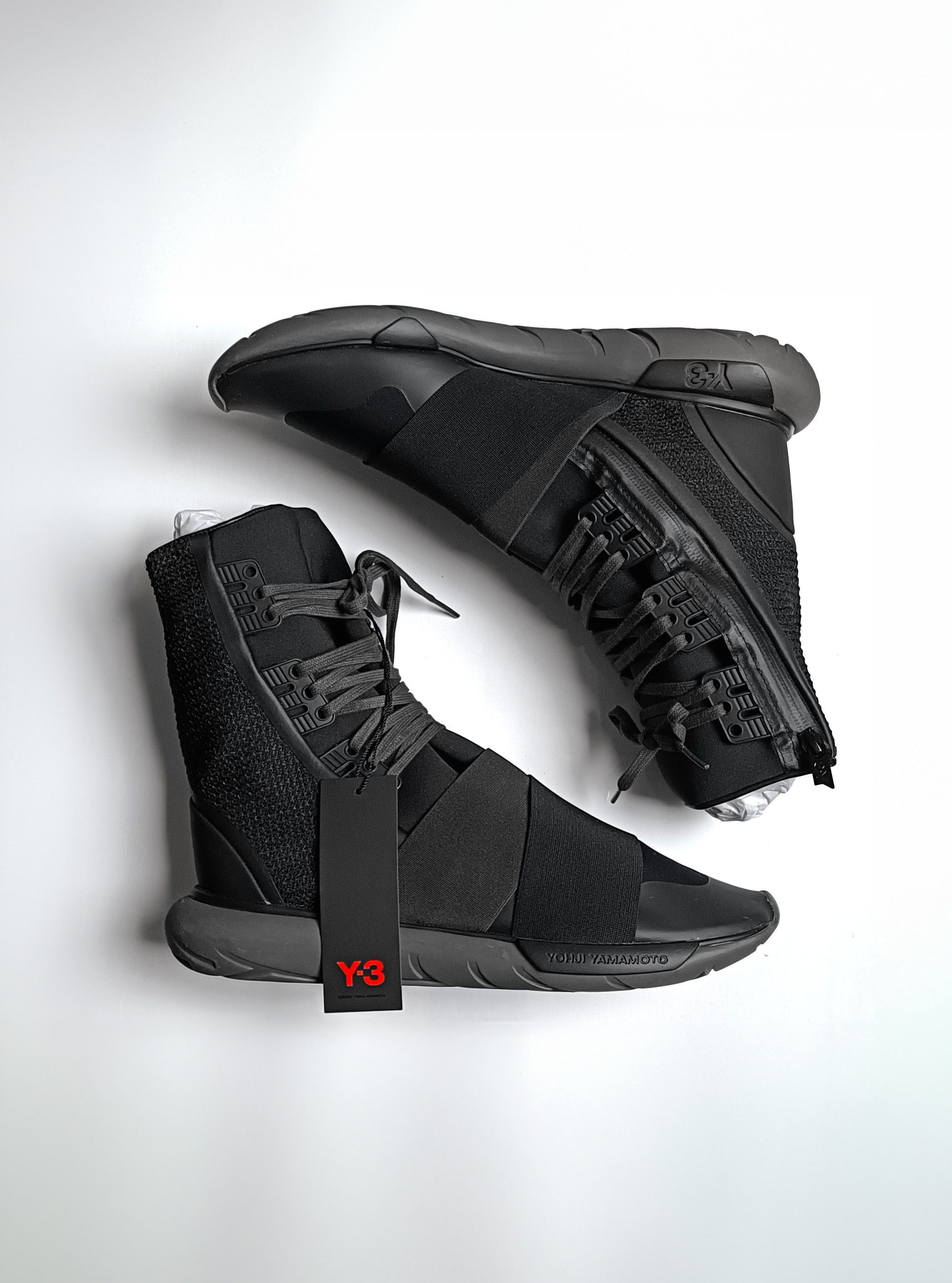 image of Adidas Y-3 Yohji Yamamoto Qasa High Boot (Deadstock) in Core Black, Men's (Size 12)