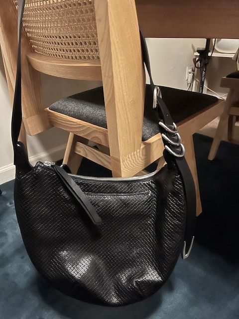 Rag & Bone Black Basketweave Spire Mini Hobo Size ONE SIZE - 1 Thumbnail
