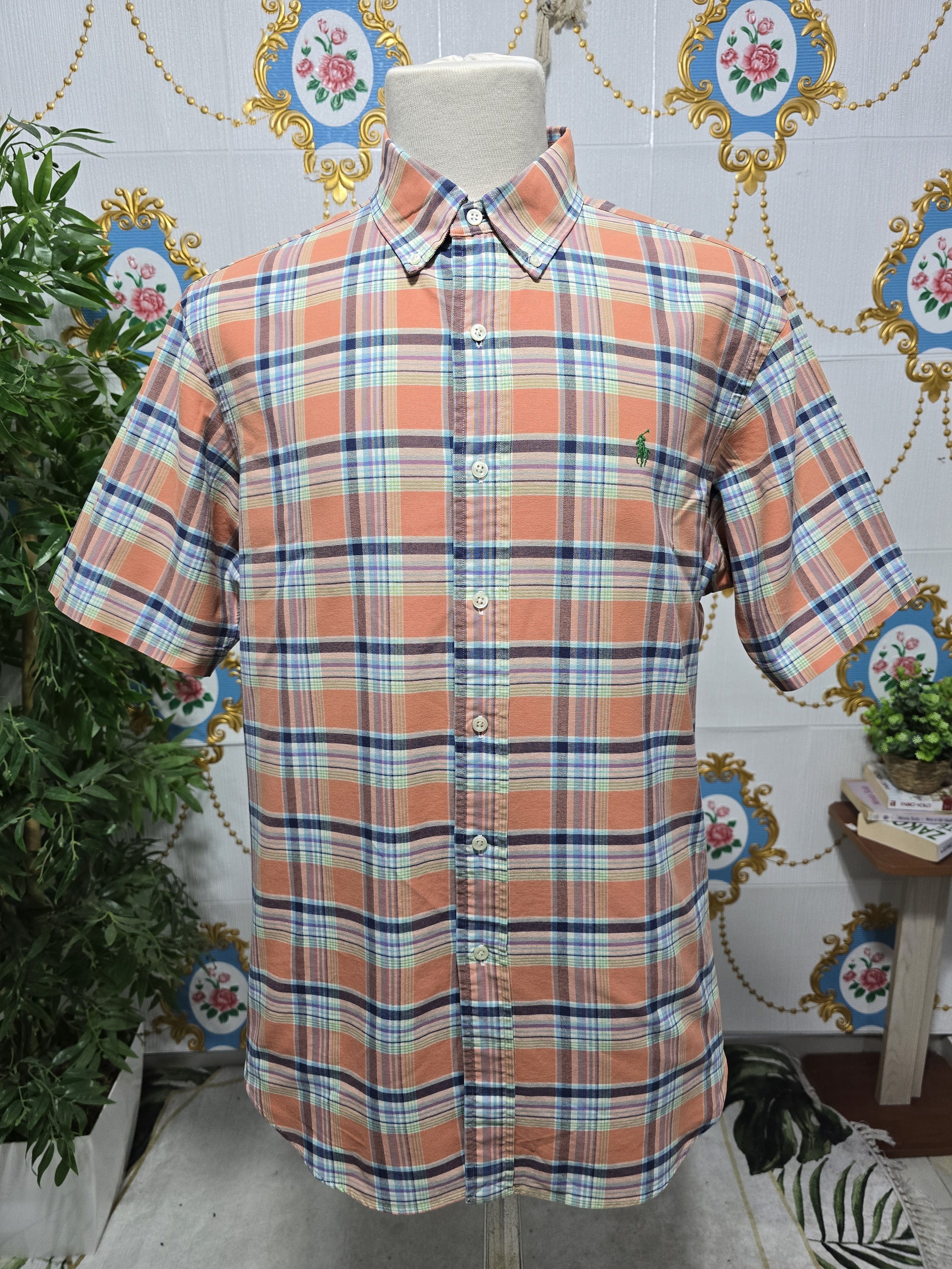 Polo Ralph Lauren Vintage Polo Ralph Lauren men's short-sleeve button-down Size US L / EU 52-54 / 3 - 1 Thumbnail